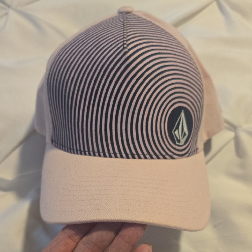 Volcom Pink and Black Spiral Cap